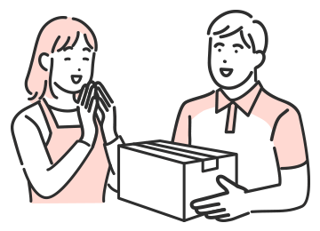 端末やSIMのお受け取りイメージ