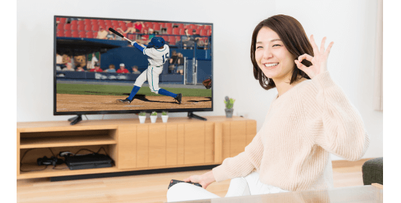 テレビでの視聴