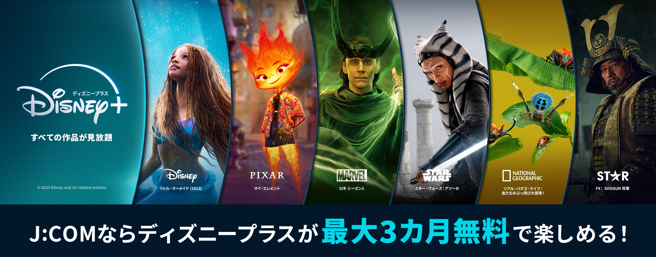 With J:COM, you can enjoy Disney Plus for free for up to 3 months!