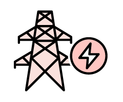 送電塔のイラスト