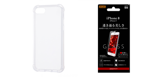 Clear cover and protective glass film set