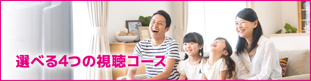 選べる4つの視聴コース